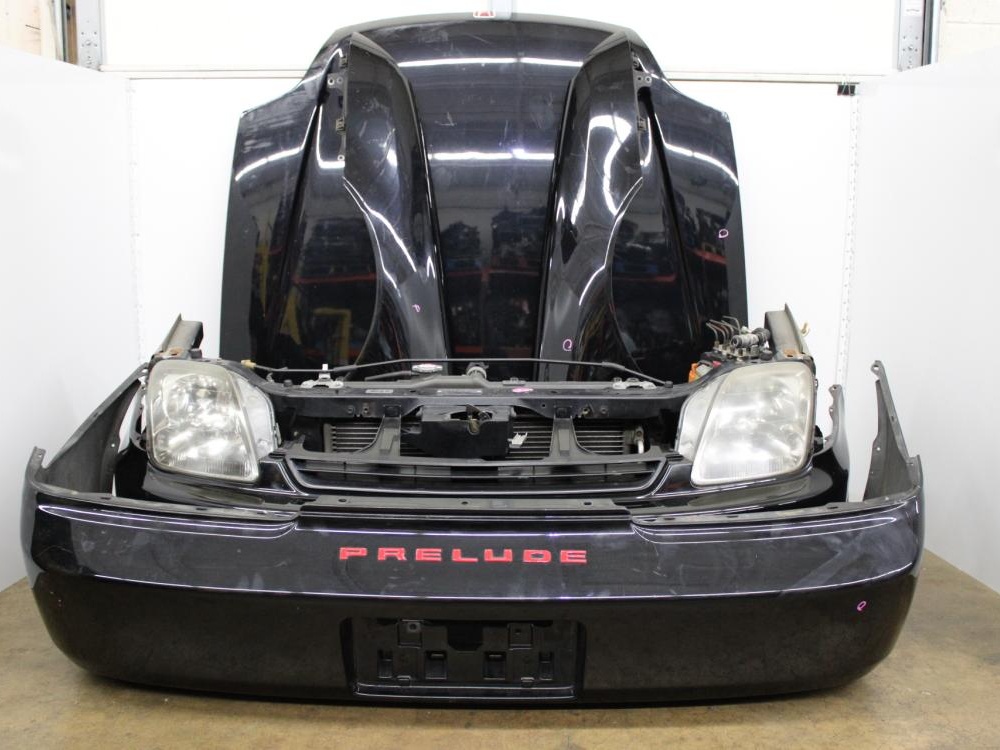 JDM 1997-2001 HONDA PRELUDE FRONT END NOSE CUT CONVERSION BLACK: Image 16