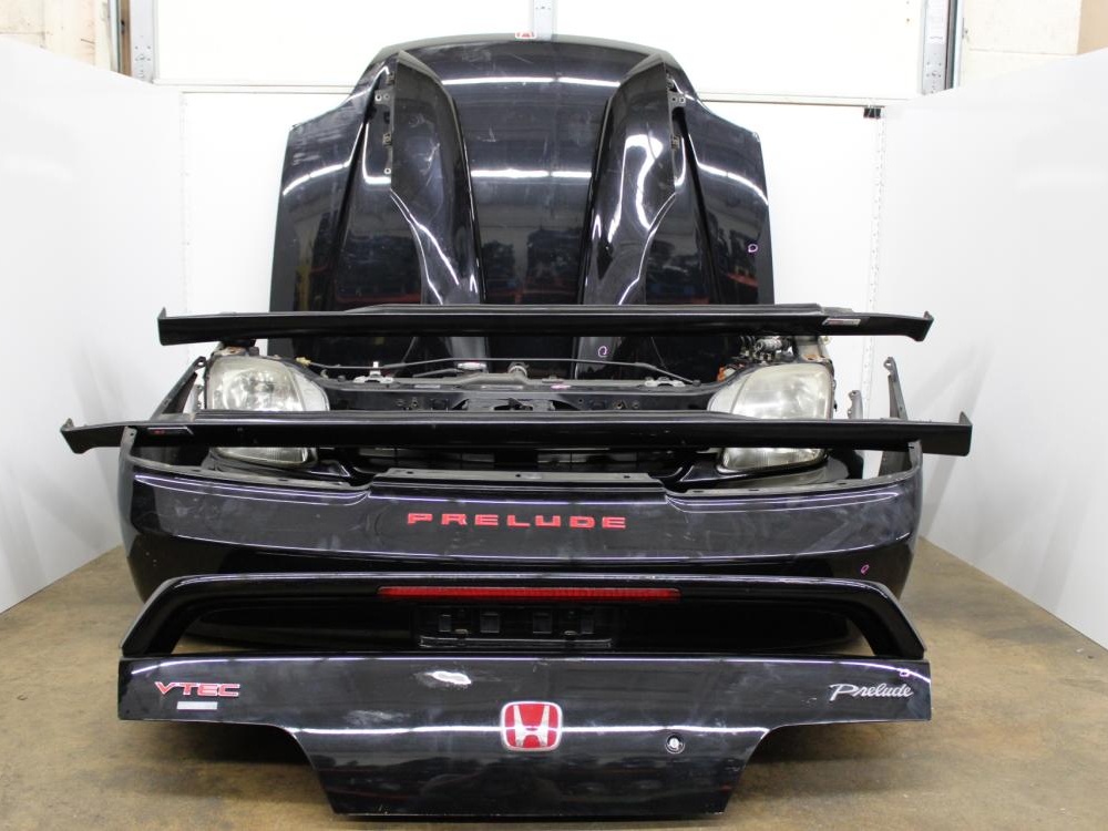 JDM 1997-2001 HONDA PRELUDE FRONT END NOSE CUT CONVERSION BLACK: Image 19