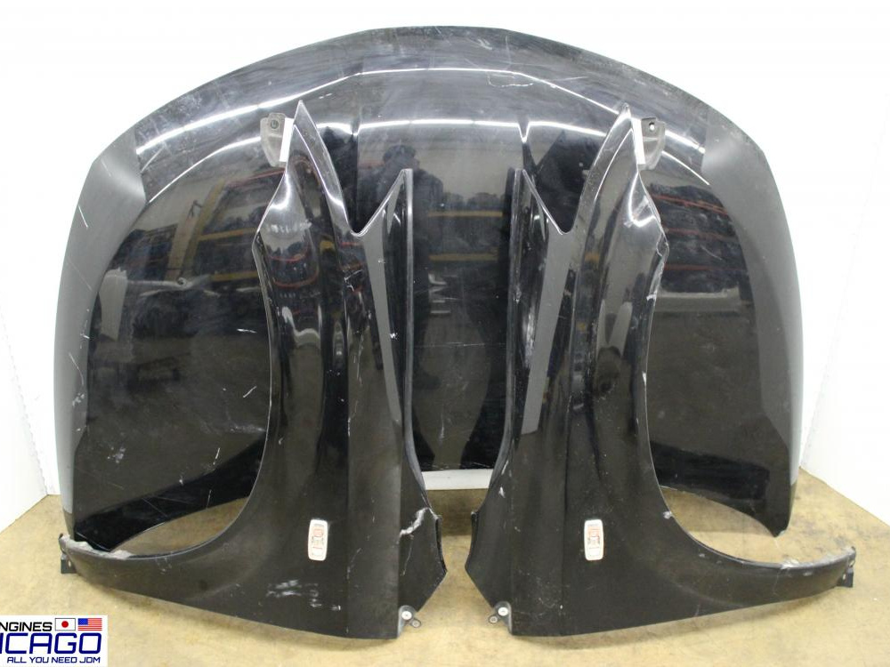 JDM 2003-2007 NISSAN MURANO FRONT END NOSE CUT FRONT BUMPER HEAD LIGHTS HOOD FENDERS RADIATOR A/C RADIATOR: Image 1