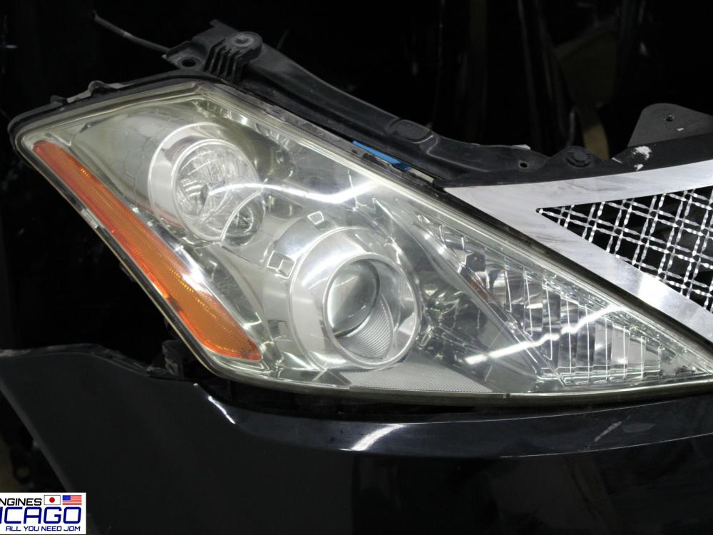 JDM 2003-2007 NISSAN MURANO FRONT END NOSE CUT FRONT BUMPER HEAD LIGHTS HOOD FENDERS RADIATOR A/C RADIATOR: Image 5