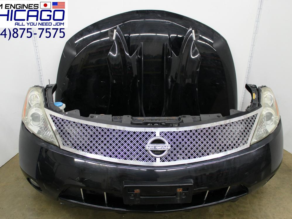 JDM 2003-2007 NISSAN MURANO FRONT END NOSE CUT FRONT BUMPER HEAD LIGHTS HOOD FENDERS RADIATOR A/C RADIATOR: Image 12