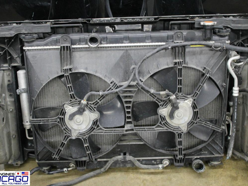 JDM 2003-2007 NISSAN MURANO FRONT END NOSE CUT FRONT BUMPER HEAD LIGHTS HOOD FENDERS RADIATOR A/C RADIATOR: Image 10