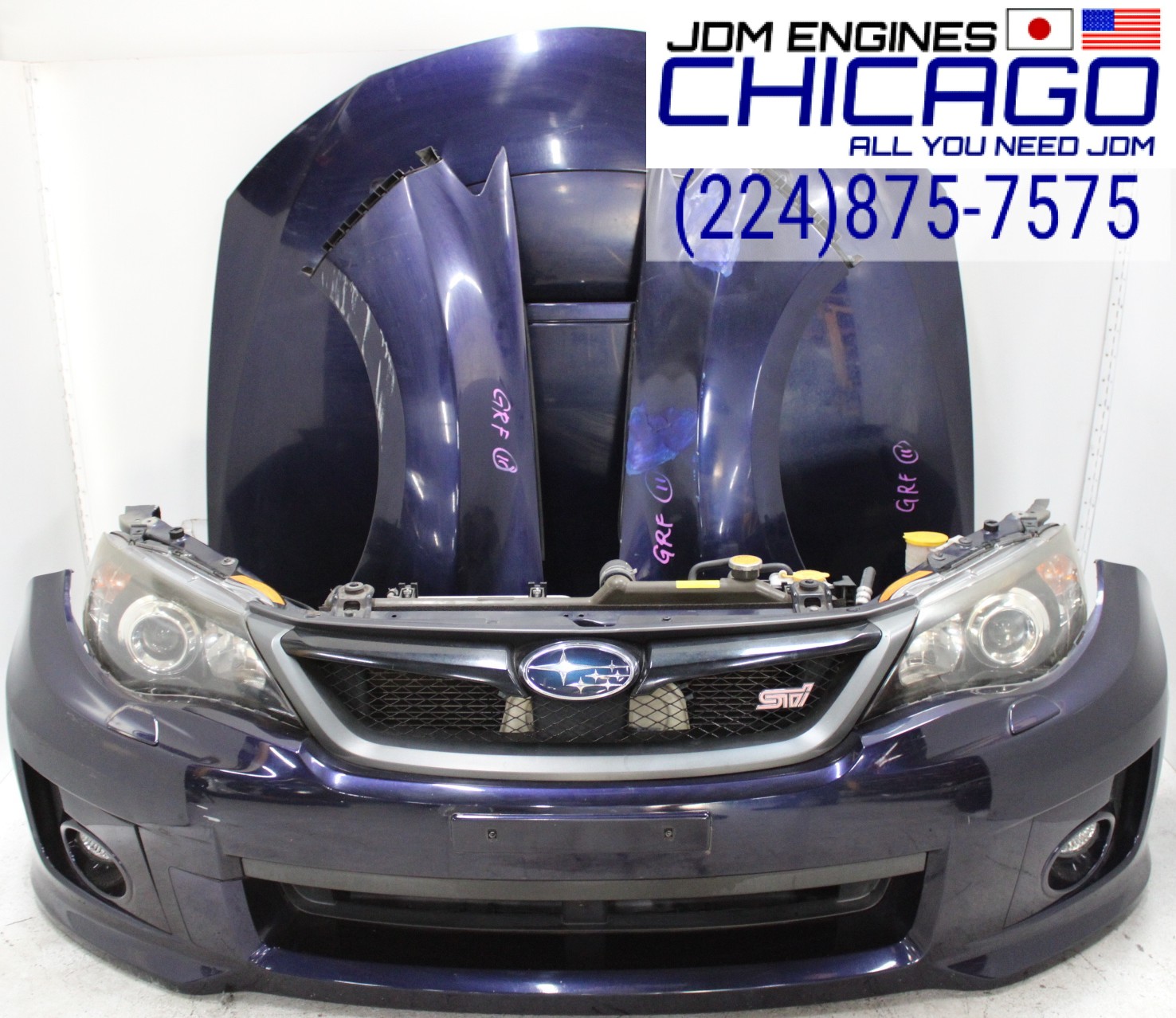 JDM 2008-2014 SUBARU IMPREZA WRX STI FRONT END NOSE CUT CONVERSION