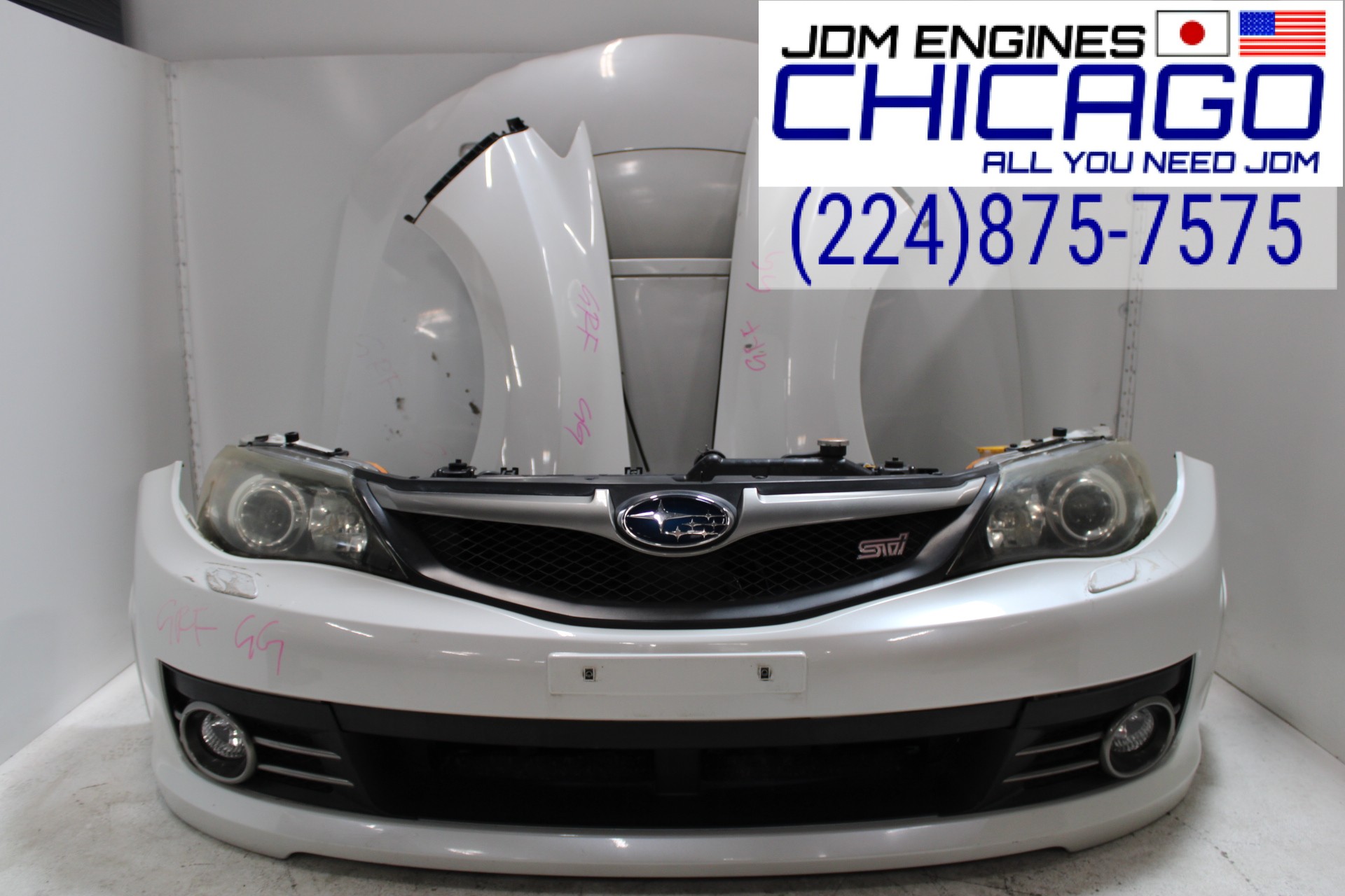 JDM 2008-2014 SUBARU IMPREZA WRX STI FRONT END NOSE CUT CONVERSION ...